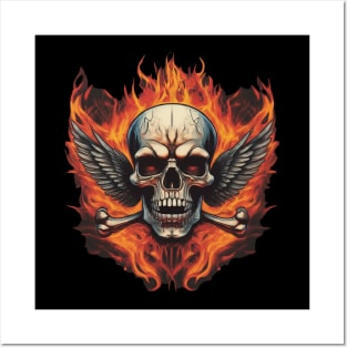 Inferno Rock Apparel: Ignite Your Style with Fiery Flair Posters and Art